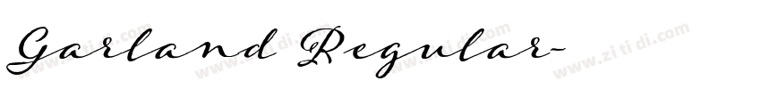 Garland Regular字体转换